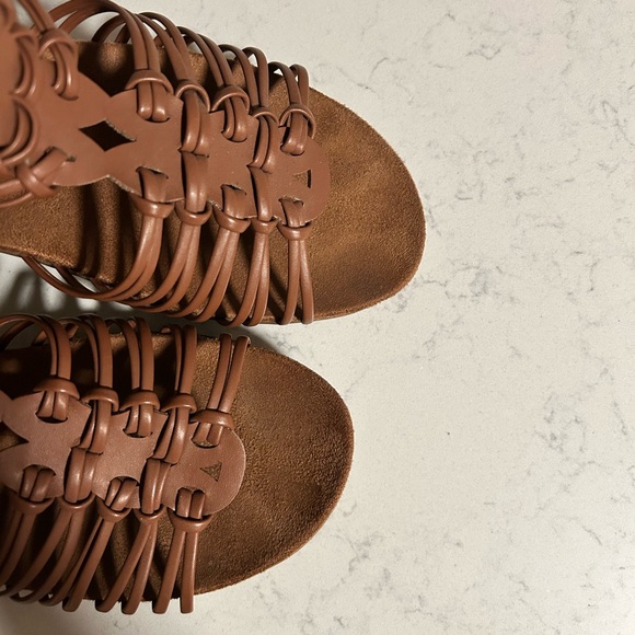 DREAM PAIRS Women's Strappy Low Heel Open Toe Slip-On Wedge Sandals - Picture 10 of 16